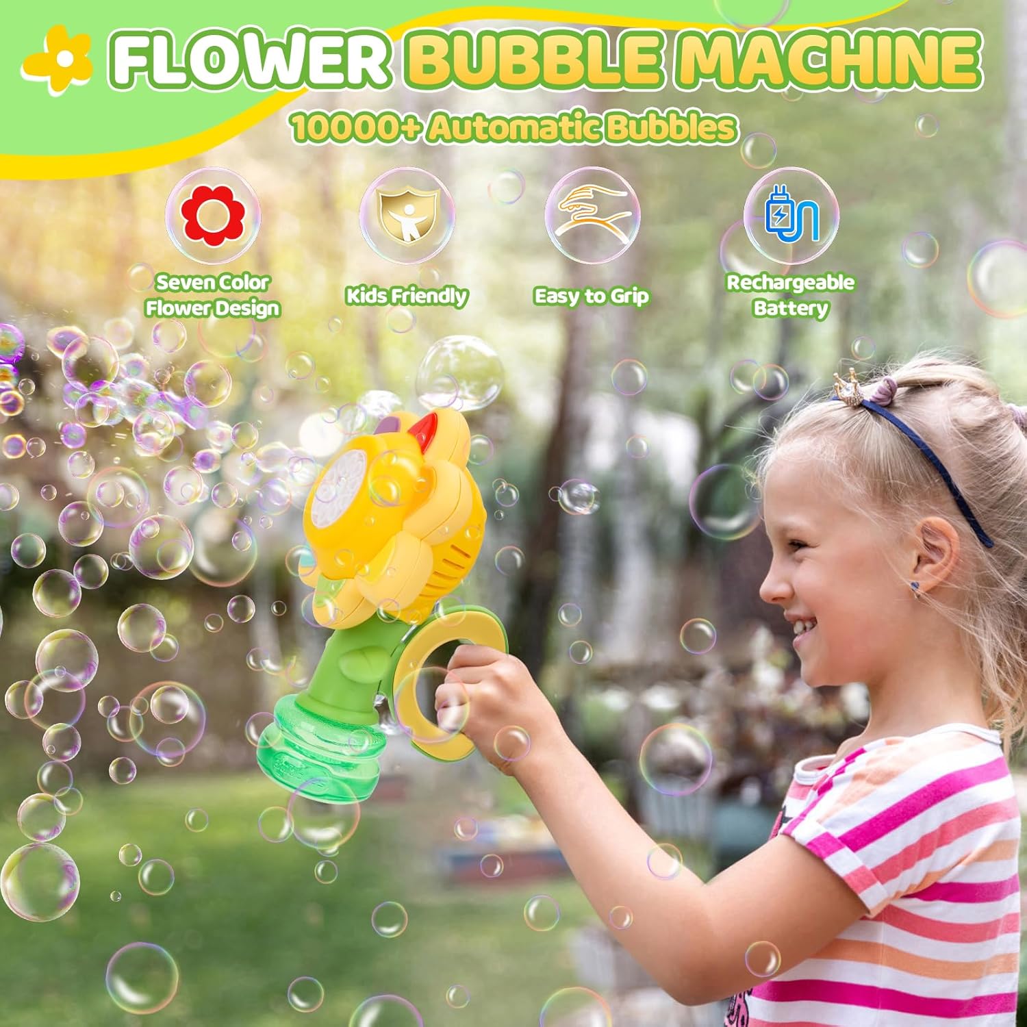 Detalle 2 de Bubble Machine for Kids 10000+ bubbles