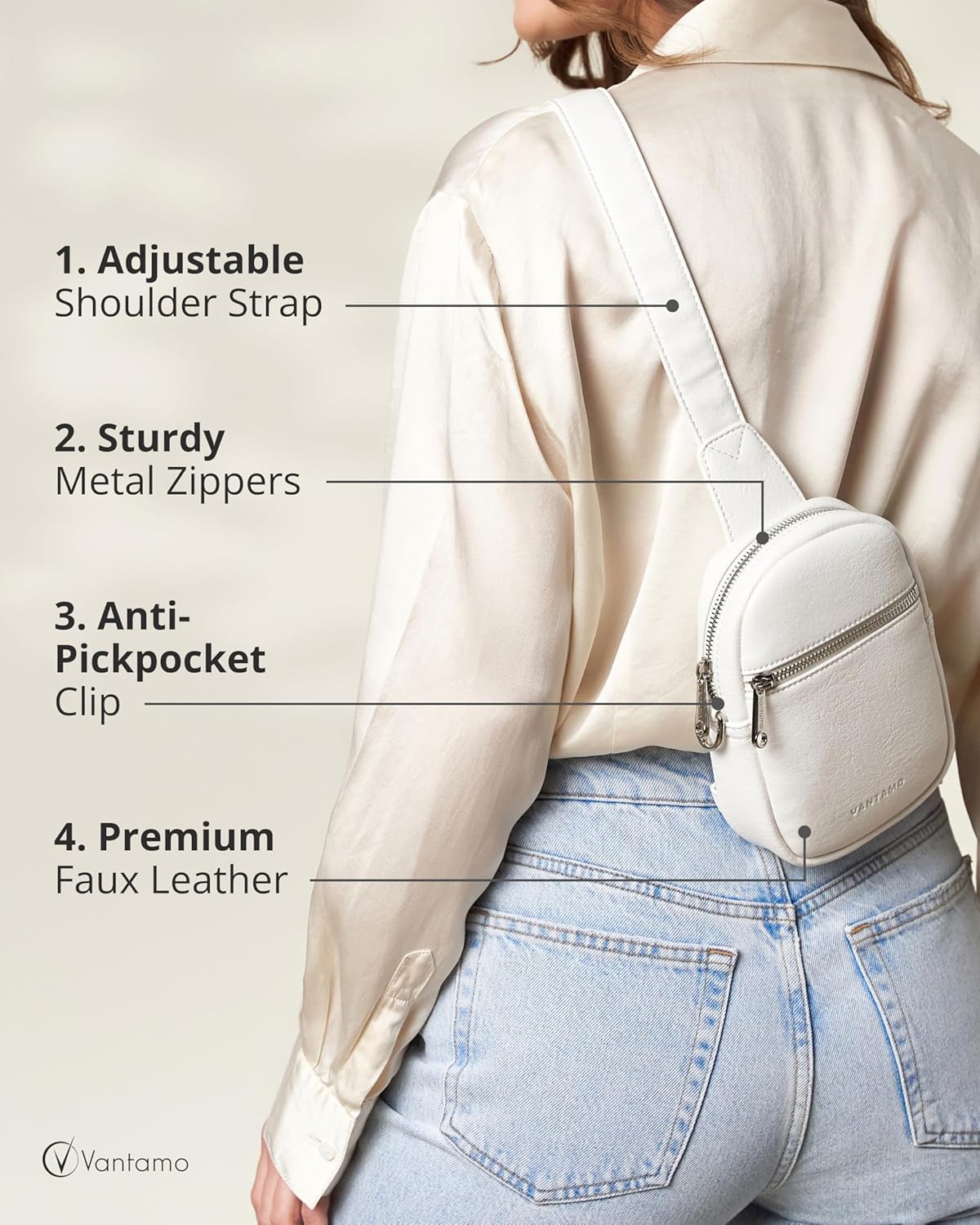 Thumbnail 4 de Vantamo RFID Blocking Crossbody Bag