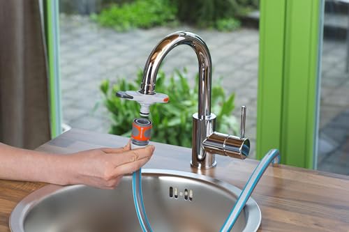 Detalle de Raccord Gardena pour robinets d’eau intérieurs (18210-20) – Adaptateur et clé de montage inclus