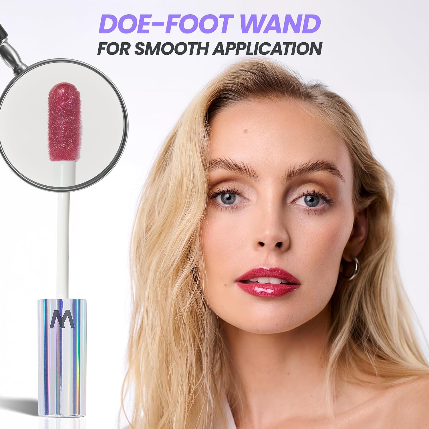 Detalle 2 de Wonderskin Lip Gloss Blading Top Gloss Red Glitter 3D