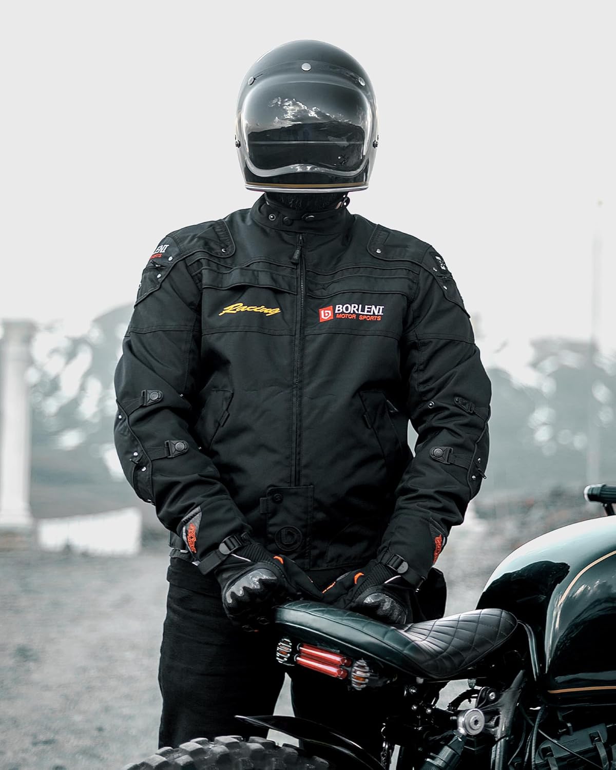 Thumbnail 1 de BORLENI Motorradjacke Herren Winddicht XXL