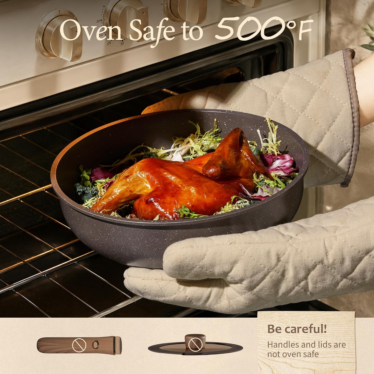 Thumbnail 6 de CAROTE A16338 27-Piece Nonstick Cookware Set with Detachable Handles