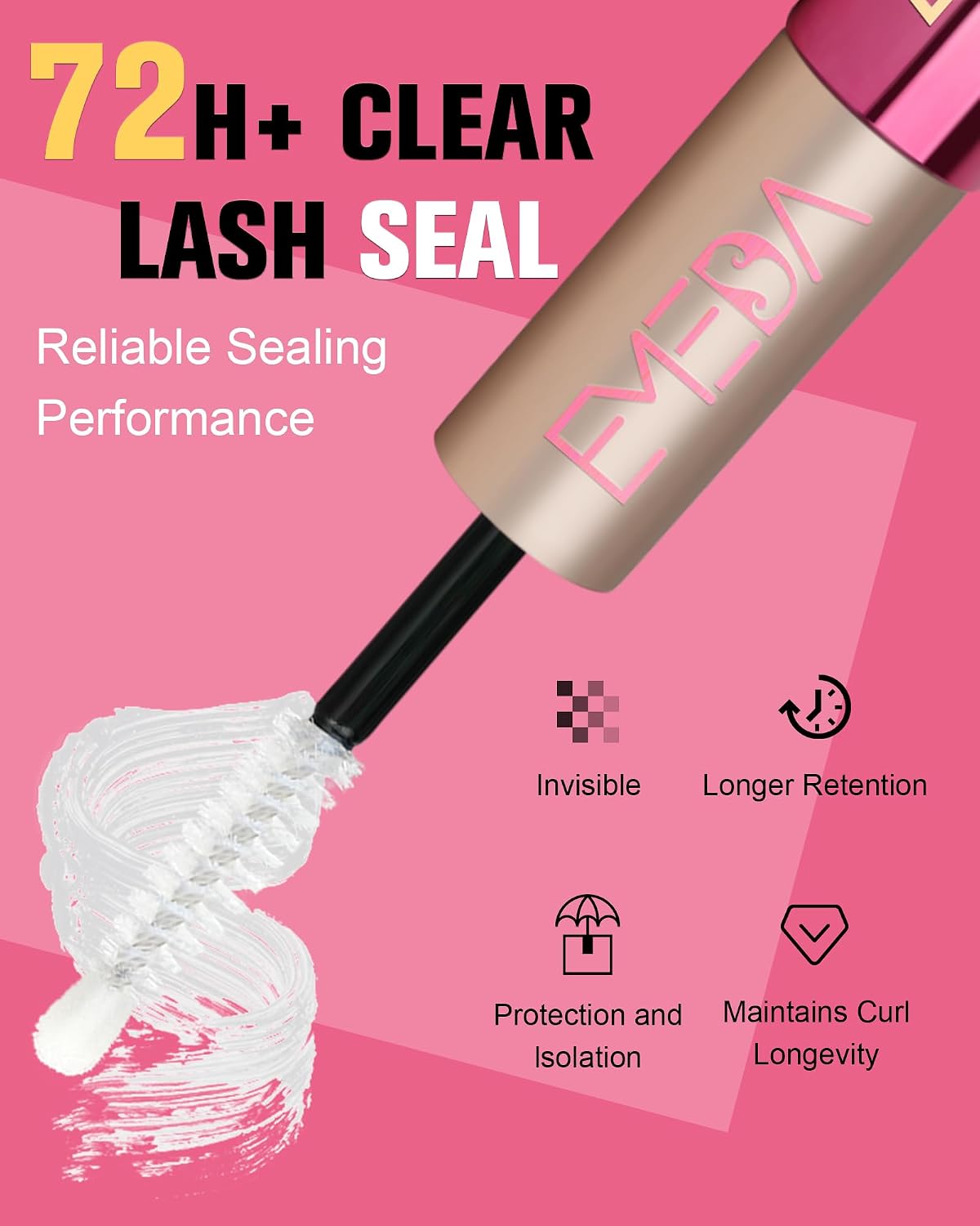 Detalle de EMEDA EMDUS-TMK-LASH BOND SEAL -YPL-2 Lash Glue, Black Bond & Clear Seal
