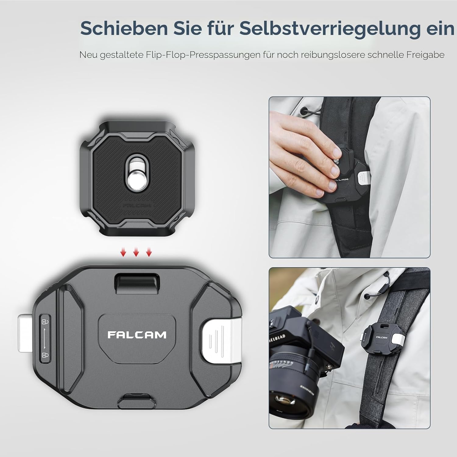 Thumbnail 3 de Falcam F38 Kamera Clip V2 für Rucksack