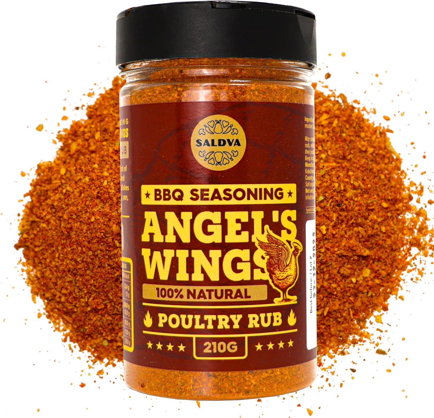 SALDVA Angel's Wings assaisonnement poulet barbecue 210 g