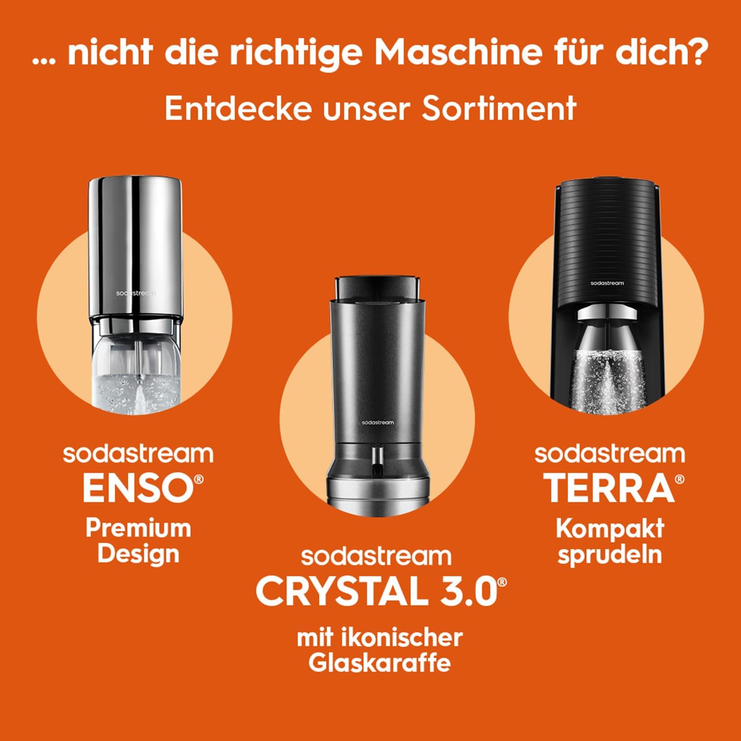 Thumbnail 5 de SodaStream Duo Wassersprudler – inkl. 2x60-Liter CO2-Zylinder, 2x 1-Liter Glasflasche und BPA-freie Flaschen