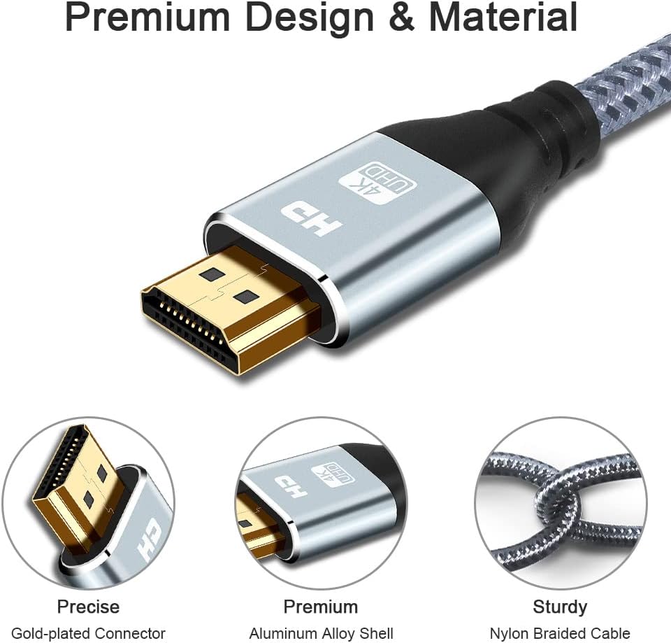 Thumbnail 4 de Cheges HDMI Cable 4K 40 ft High Speed