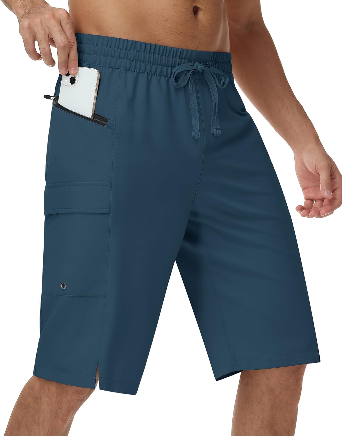 Detalle de MIVEI Men's Swim Trunks, 11-Inch Inseam