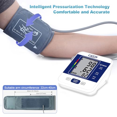 Detalle de CAZON Blood Pressure Monitor with Large Cuff (22-40cm) for Home Use