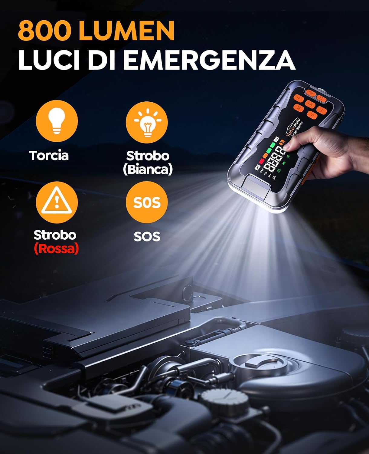 Detalle 2 de YaberAuto AP03 avviatore 8000A 12V