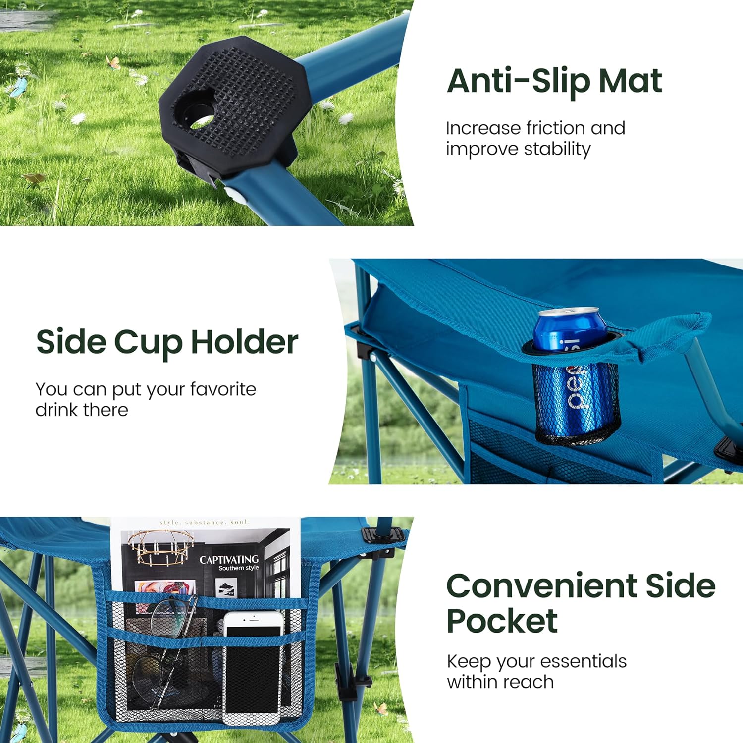 Thumbnail 4 de ALPHA CAMP Alpha Camp folding chair set of 2