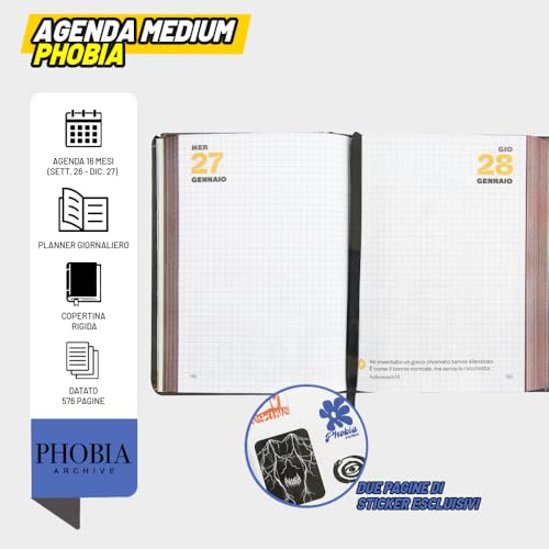 Detalle de COMIX Agenda Giornaliera 2027 Limited Fashion Edition: stile e praticità per la scuola