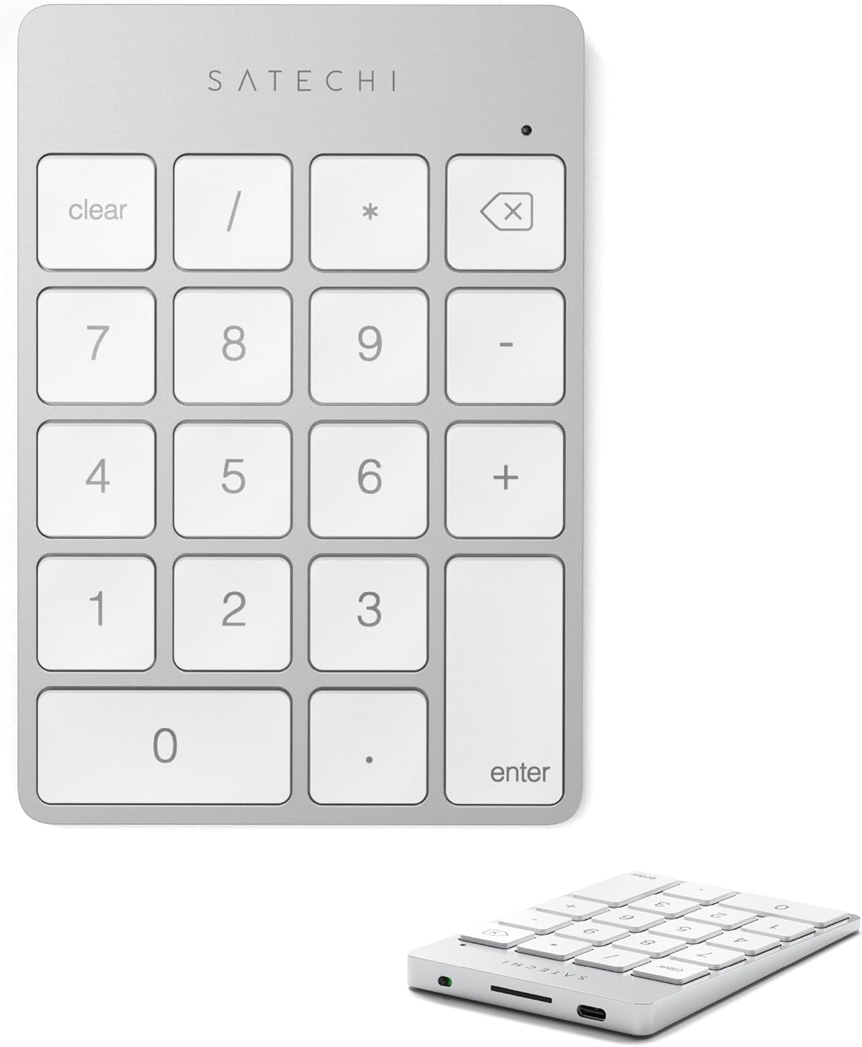 Thumbnail 6 de Satechi Tastierino Numerico Wireless Slim in alluminio con 18 tasti, Bluetooth e ricarica USB-C (layout US) – grigio