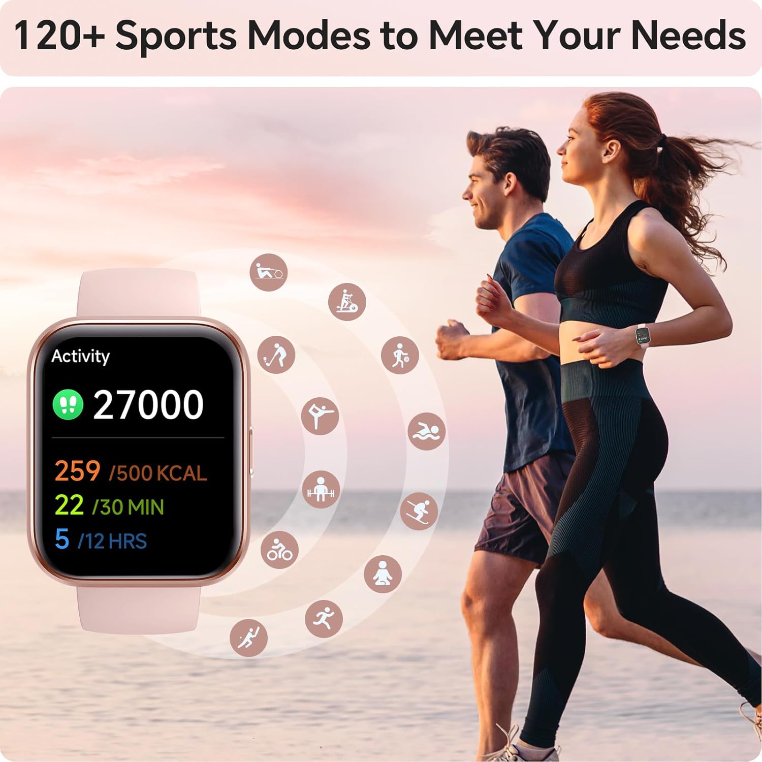 Thumbnail 4 de Ladies Smart Watch 1.8" HD with Alexa and SpO2