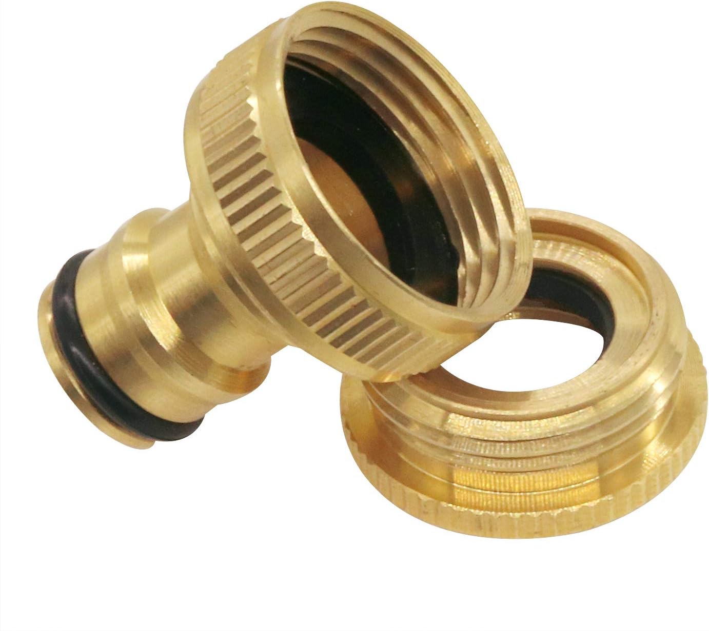 Detalle de Hydrogarden 2pc Brass Hose Connector Hose End Quick Connect (1/2in DN15)