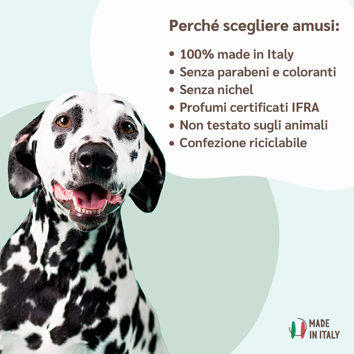 Detalle de amusi Shampoo Secco per Cani 250 ml Antiodore – spray senza risciacquo, naturale e vegano