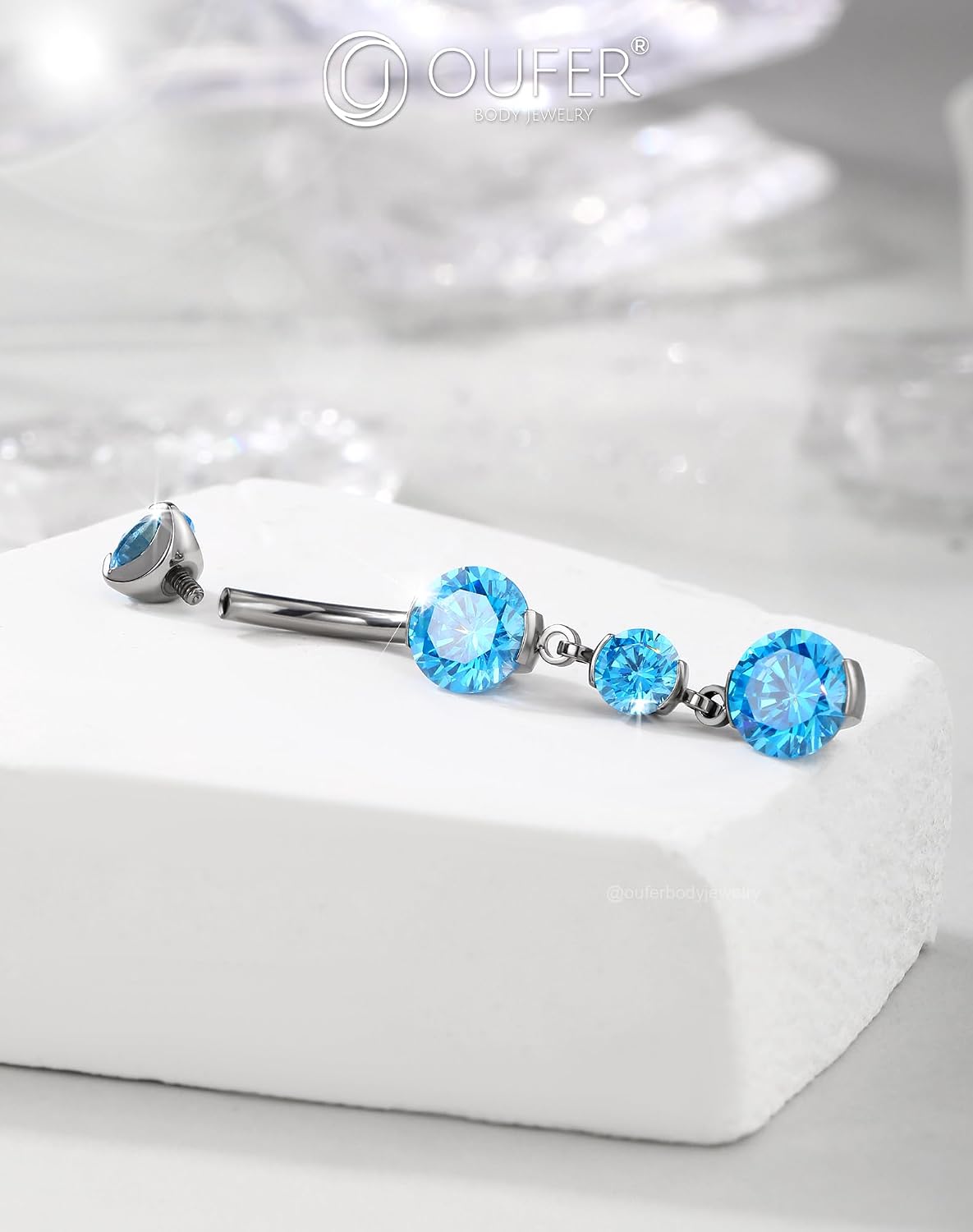 Thumbnail 3 de OUFER Belly Bar Titane Interne 14G 10mm