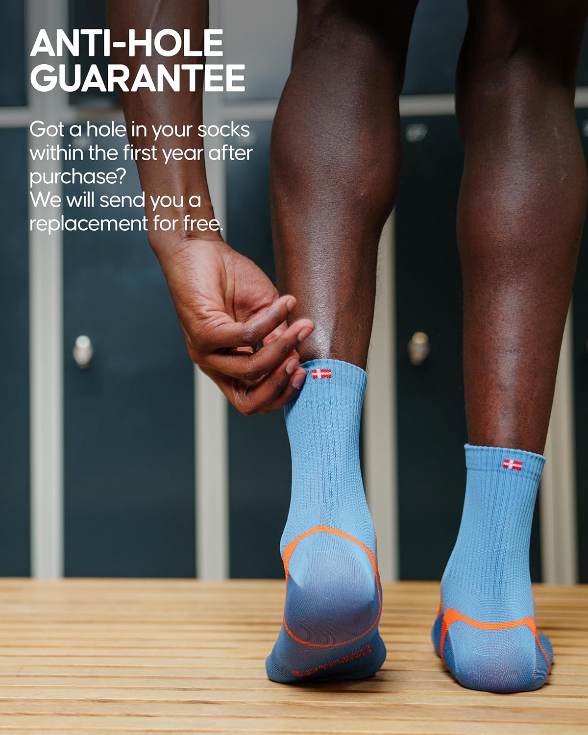 Thumbnail 3 de DANISH ENDURANCE Running Socks with Precision-Fit: Lightweight, Breathable Quarter Socks (Unisex) – 3 or 5 Pack