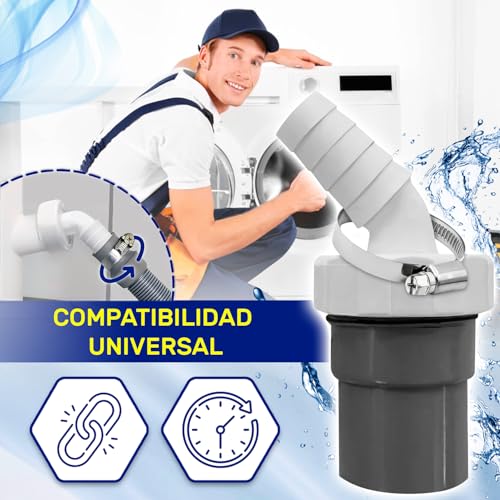 Thumbnail 6 de Adaptador Empalme Desagüe Lavadora y Lavavajillas MONTERAL (Ø40 mm salida, Ø18-23 mm entrada)