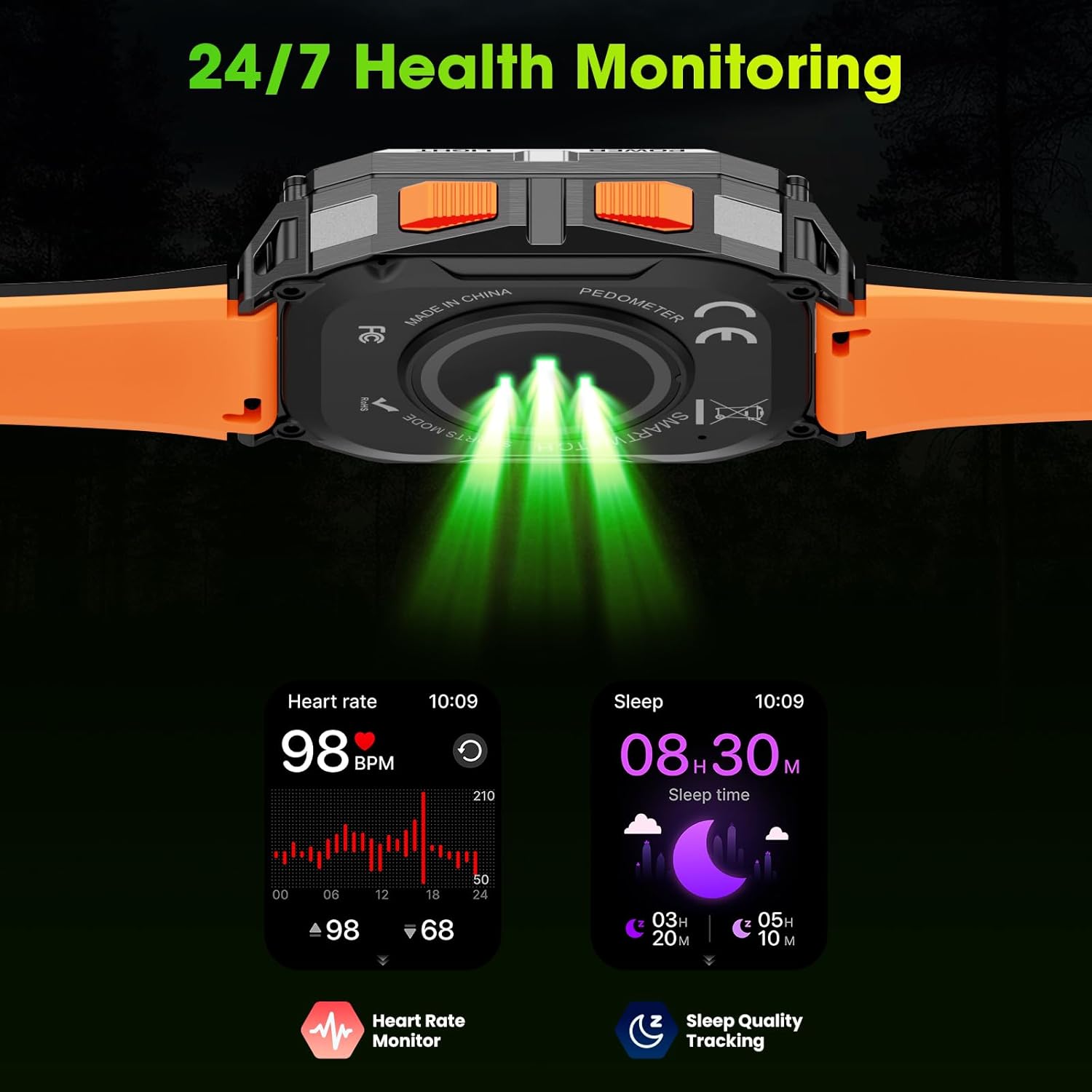 Thumbnail 5 de Hwagol Men’s Smart Watch (2.01" HD) with Heart Rate, Sleep & Sports Fitness Features