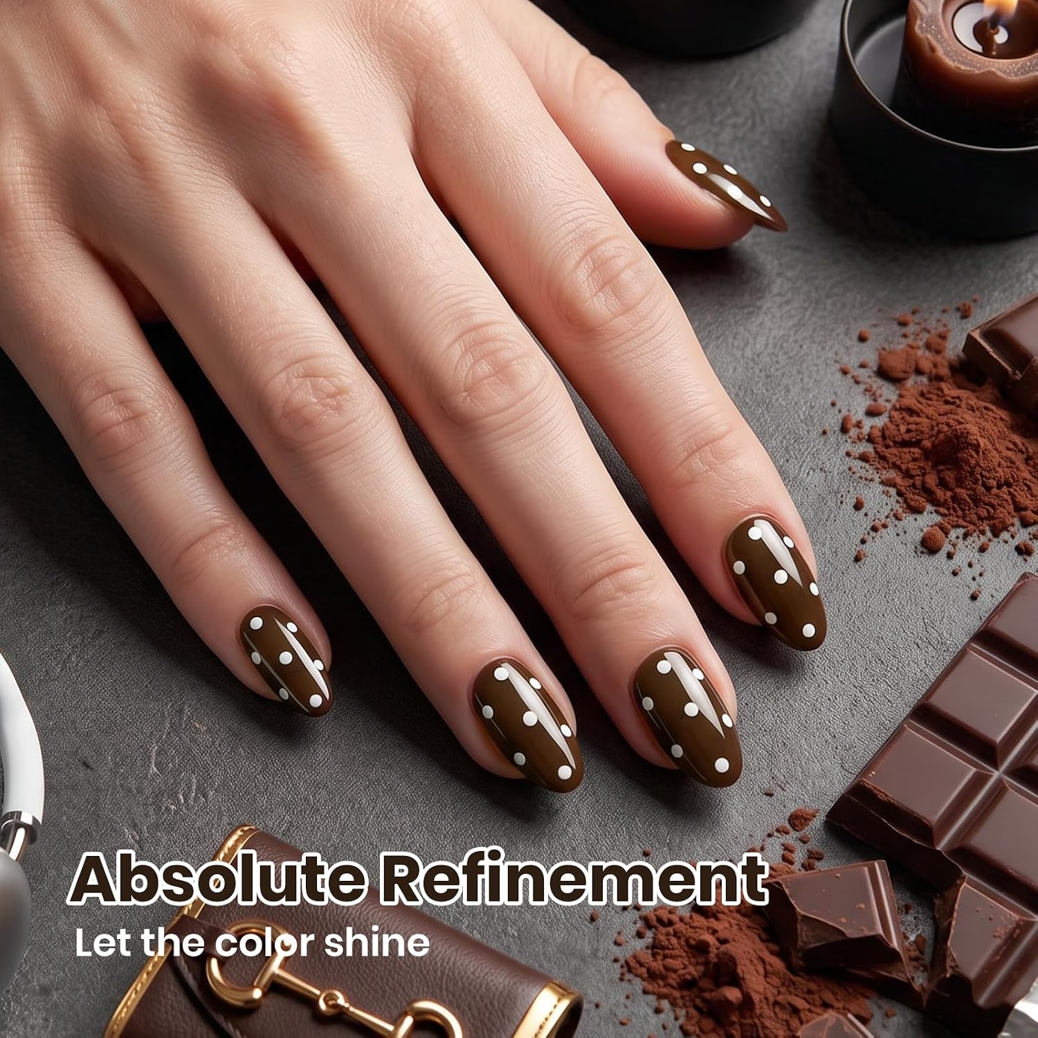 Detalle 2 de Beetles Brown Gel Nail Polish 15 mL