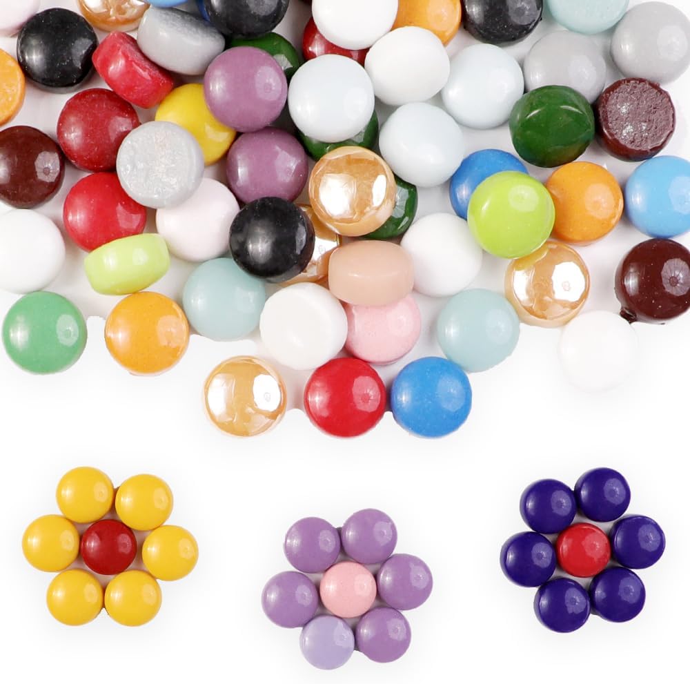 Thumbnail 3 de Round Glass Mosaic Tiles, 12 mm