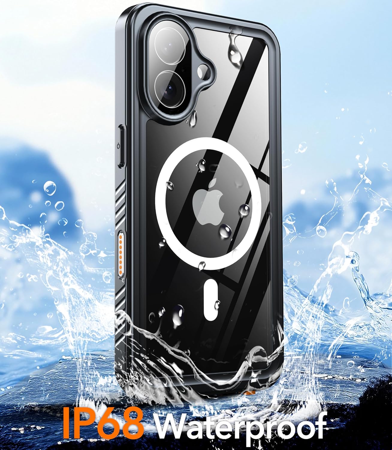 Detalle 2 de Oterkin iPhone 17 case IP68 waterproof, 6.3"