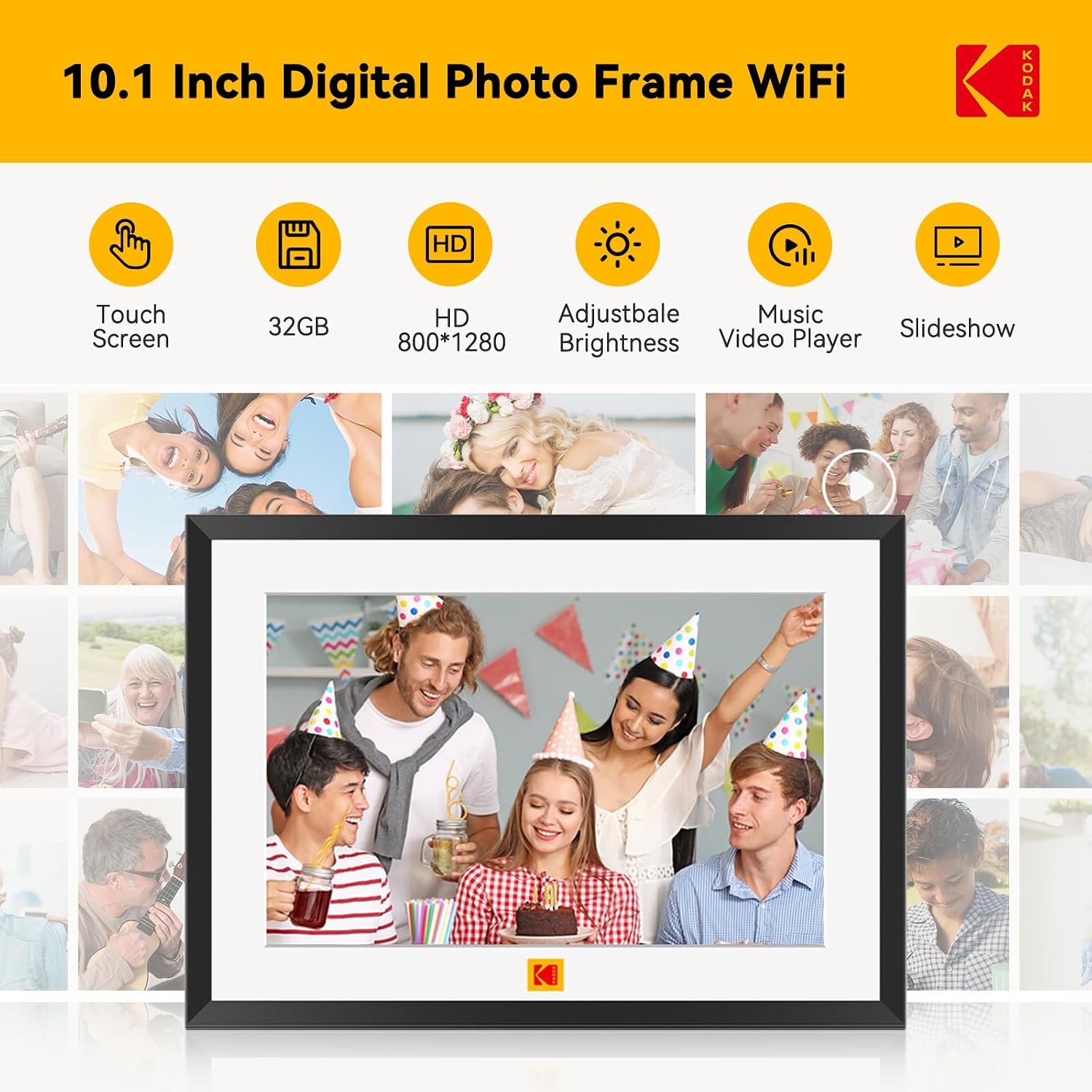 Detalle 2 de KODAK Digital Photo Frame 10 inch WiFi 32GB