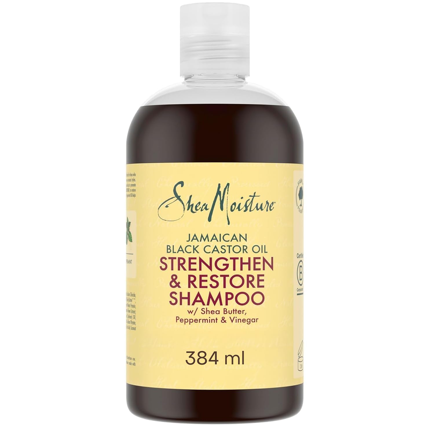 Thumbnail 2 de SheaMoisture Jamaican Black Castor Oil Strengthen & Restore Treatment Masque (Sheabutter/Pfefferminze/Apfelessig), 355 ml