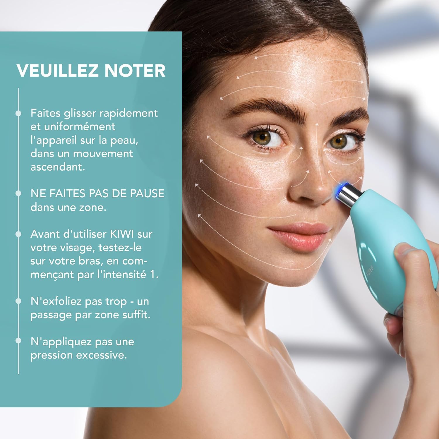 Detalle de FOREO KIWI Extracteur De Points Noirs – Aspirateur De Pores Avec Lumière