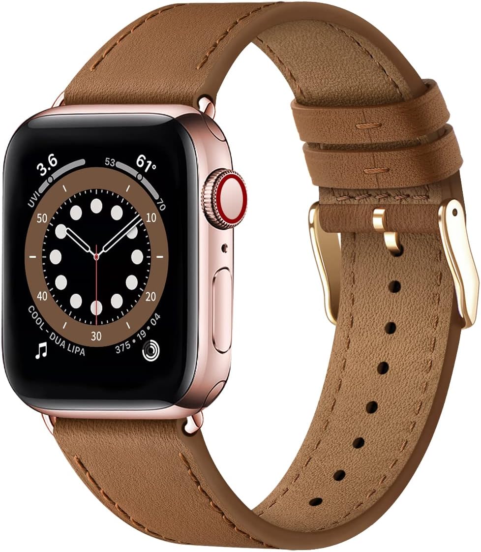 Thumbnail 1 de QAZNZ Leather Apple Watch Strap 40/42mm