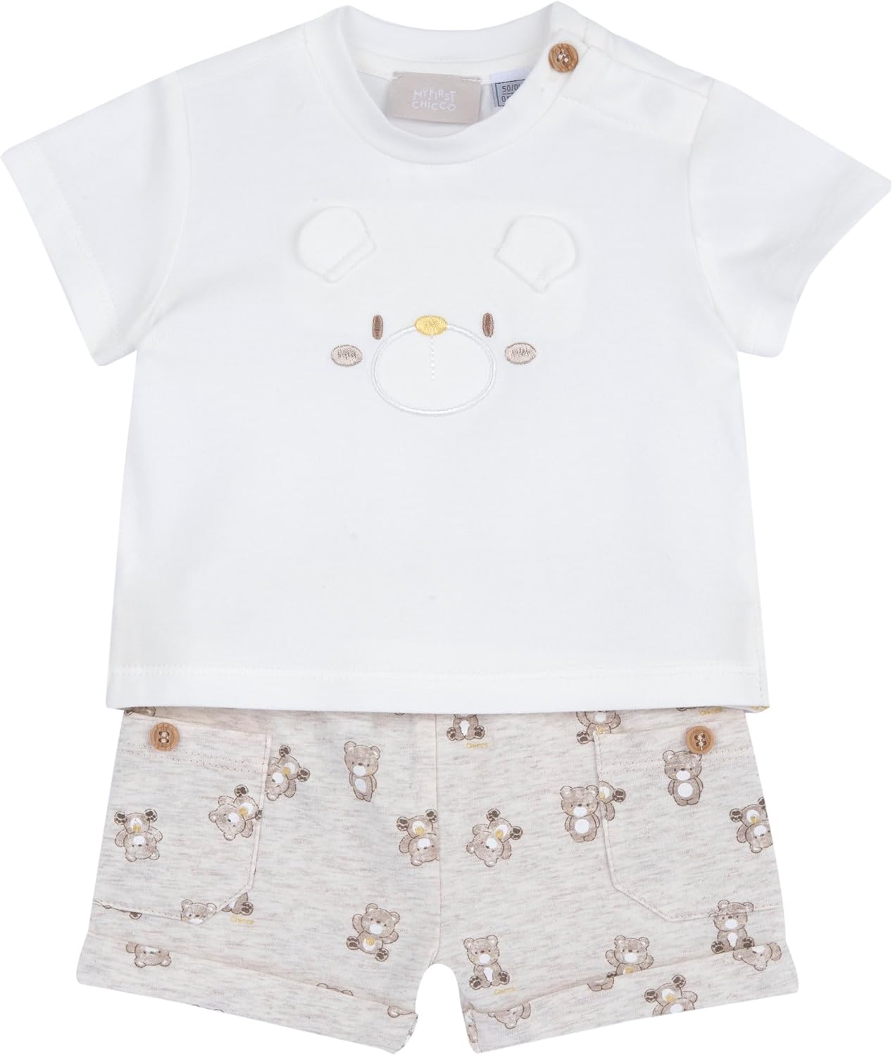 Thumbnail 5 de Chicco Completo neonato con t-shirt e pantaloncini (morbidissimo tessuto) — Designed in Italy