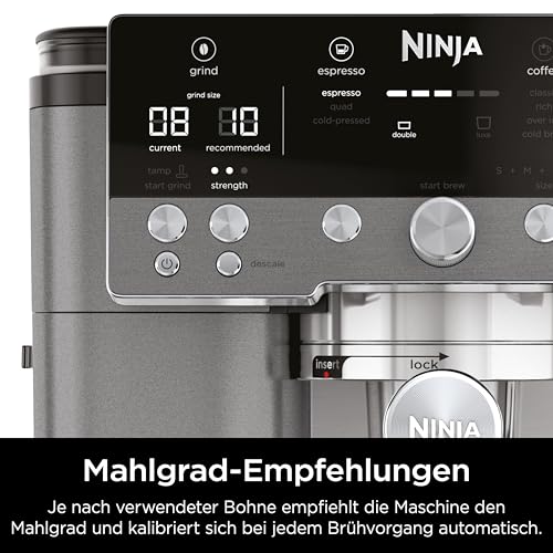 Thumbnail 4 de Ninja Luxe Café Premier 3-in-1-Kaffeemaschine mit Mahlwerk & Aufschäumer – Gunmetal
