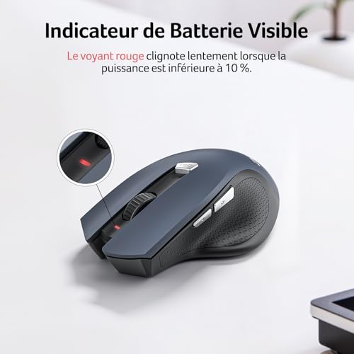 Detalle de Acer Souris Ergonomique sans Fil 1600DPI Réglable — confort et connexion fiable