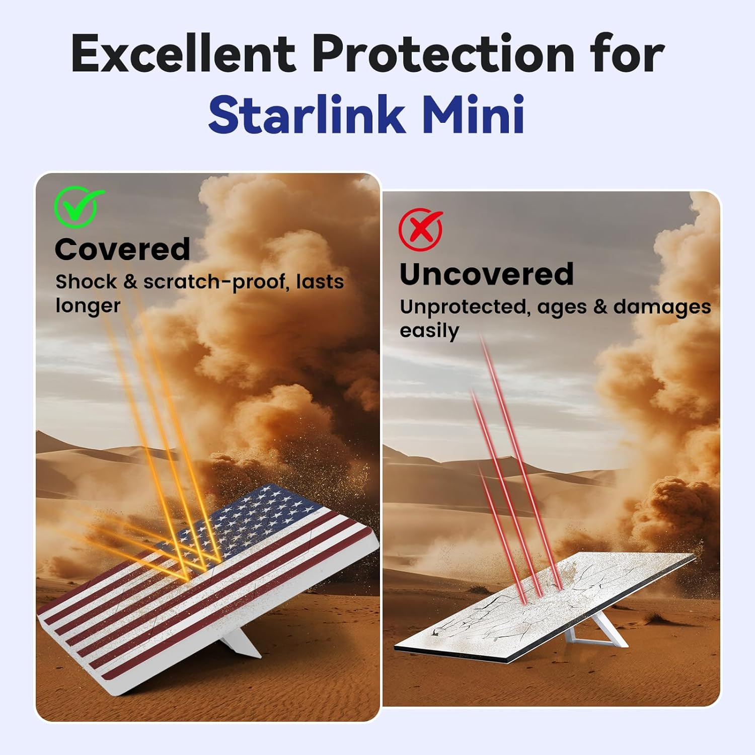 Thumbnail 4 de Starlink Mini Protective Cover Case: Hailproof Liquid Silicone Shield for Starlink Mini Dish