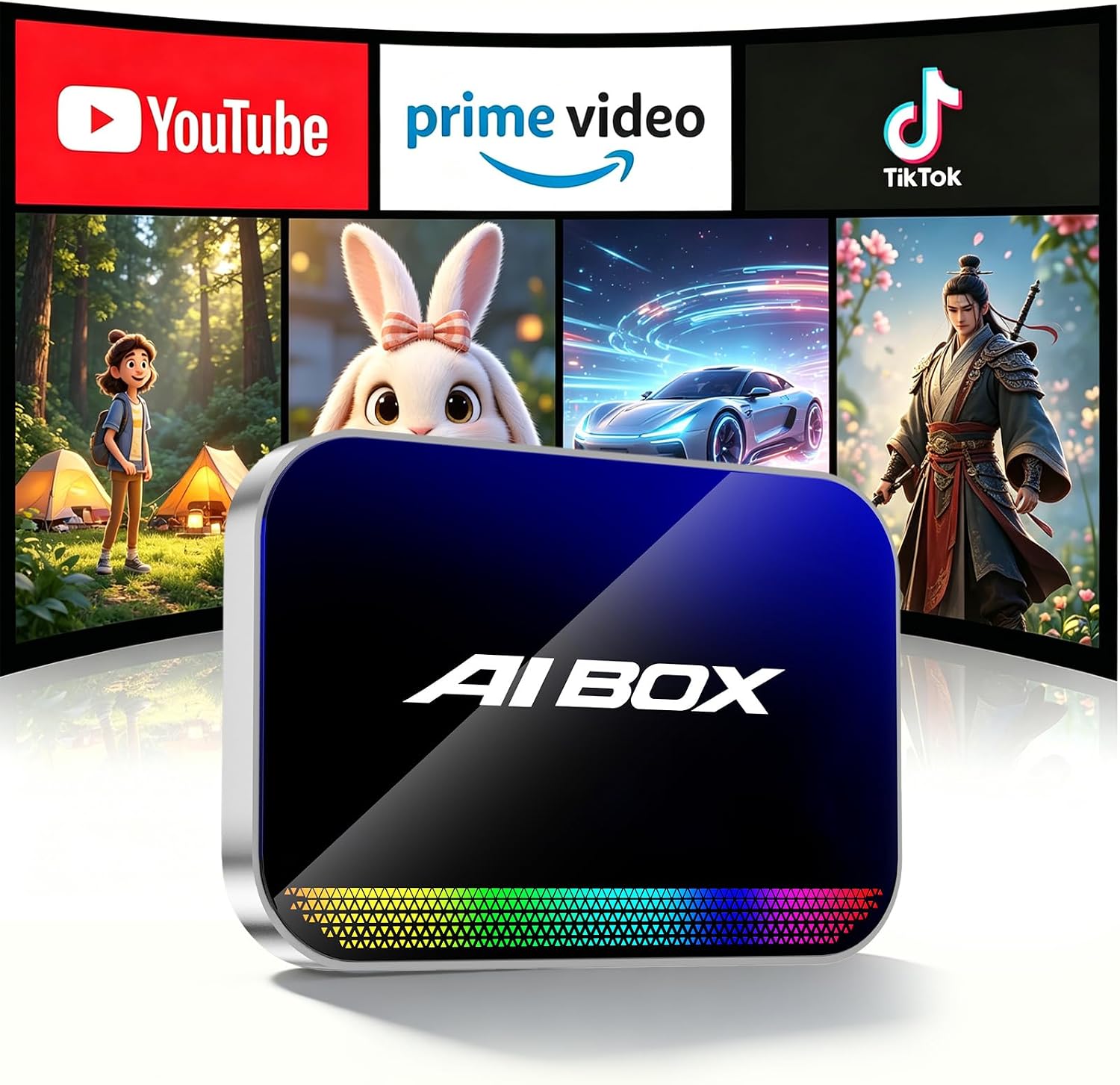 Detalle de Yurnlv Magic AI Box: Wireless CarPlay & Android Auto Adapter with Built-in Play Store