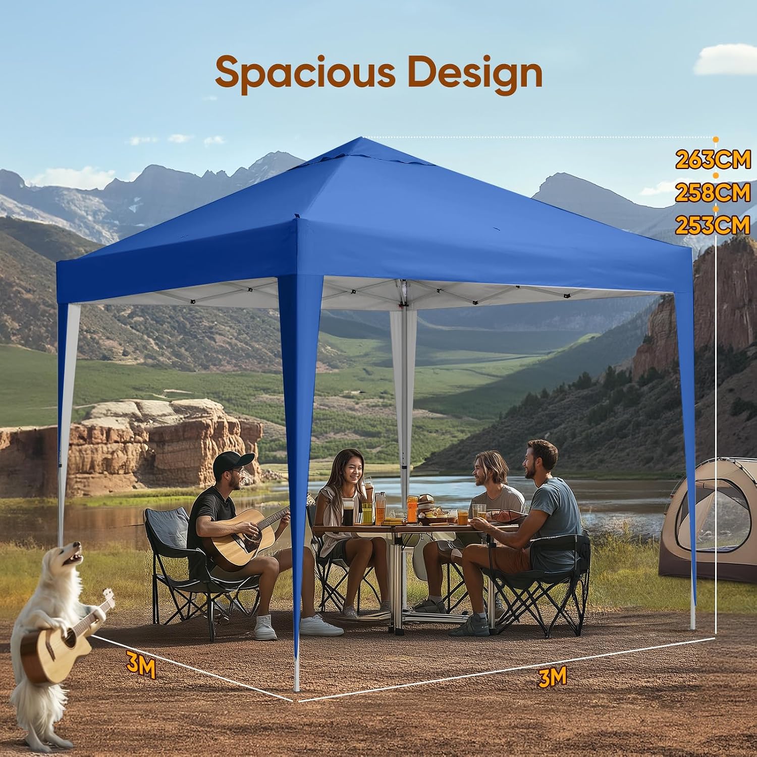 Thumbnail 3 de Quictent Pop Up Canopy 3x3m: Portable Waterproof Gazebo with Carry Bag