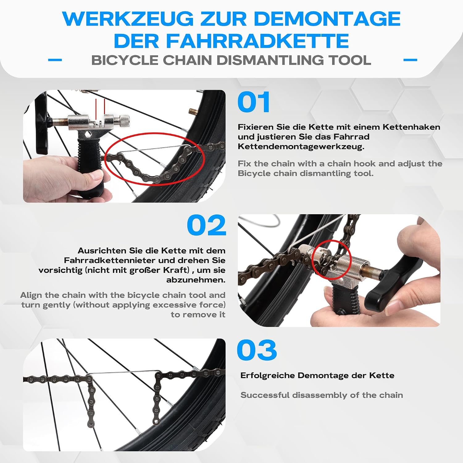 Thumbnail 2 de WATSABRO Kettennieter Fahrrad Set für 6-12