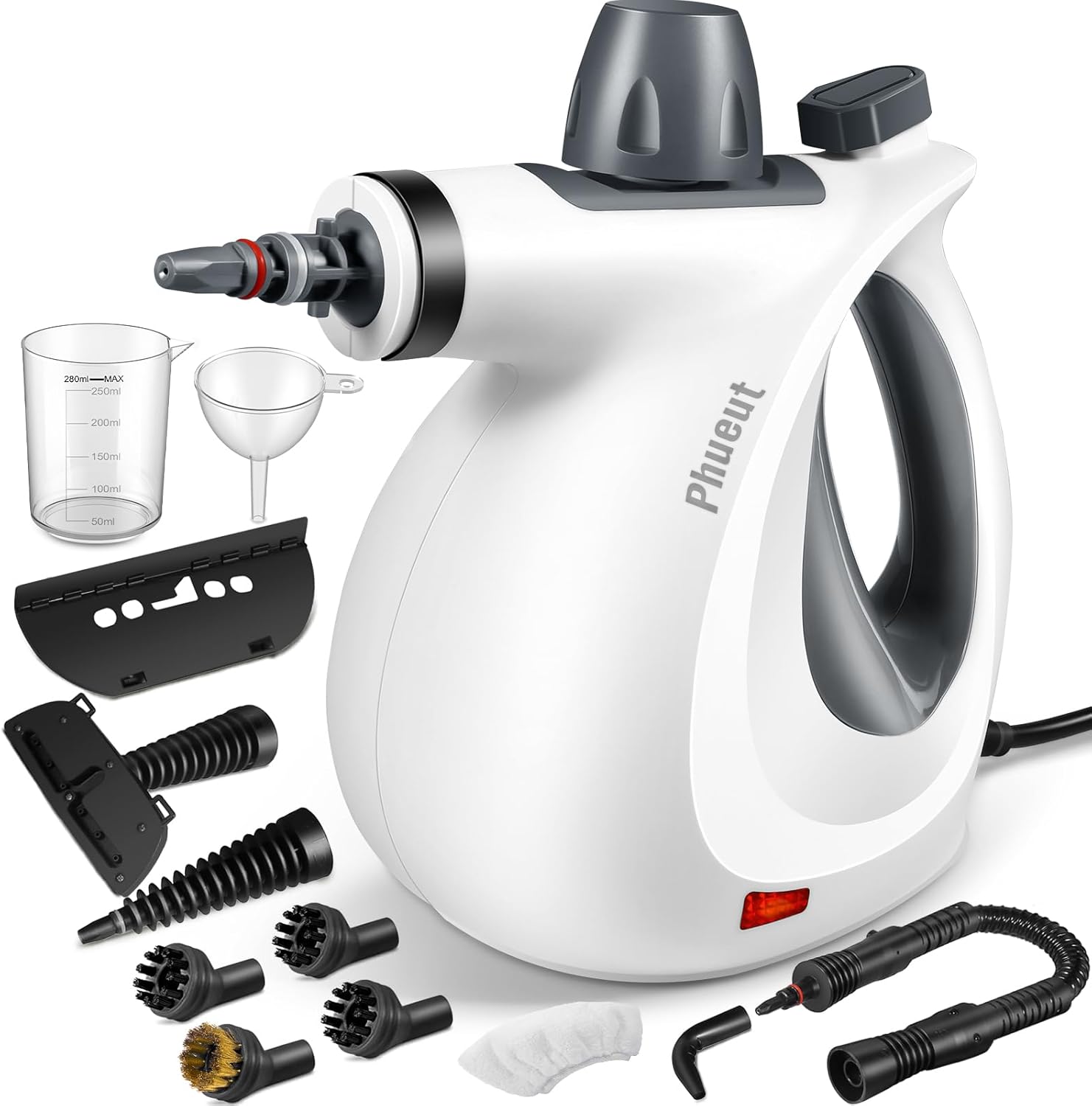 Pressurized Handheld Multi-Surface Steam Cleaner 12pcs