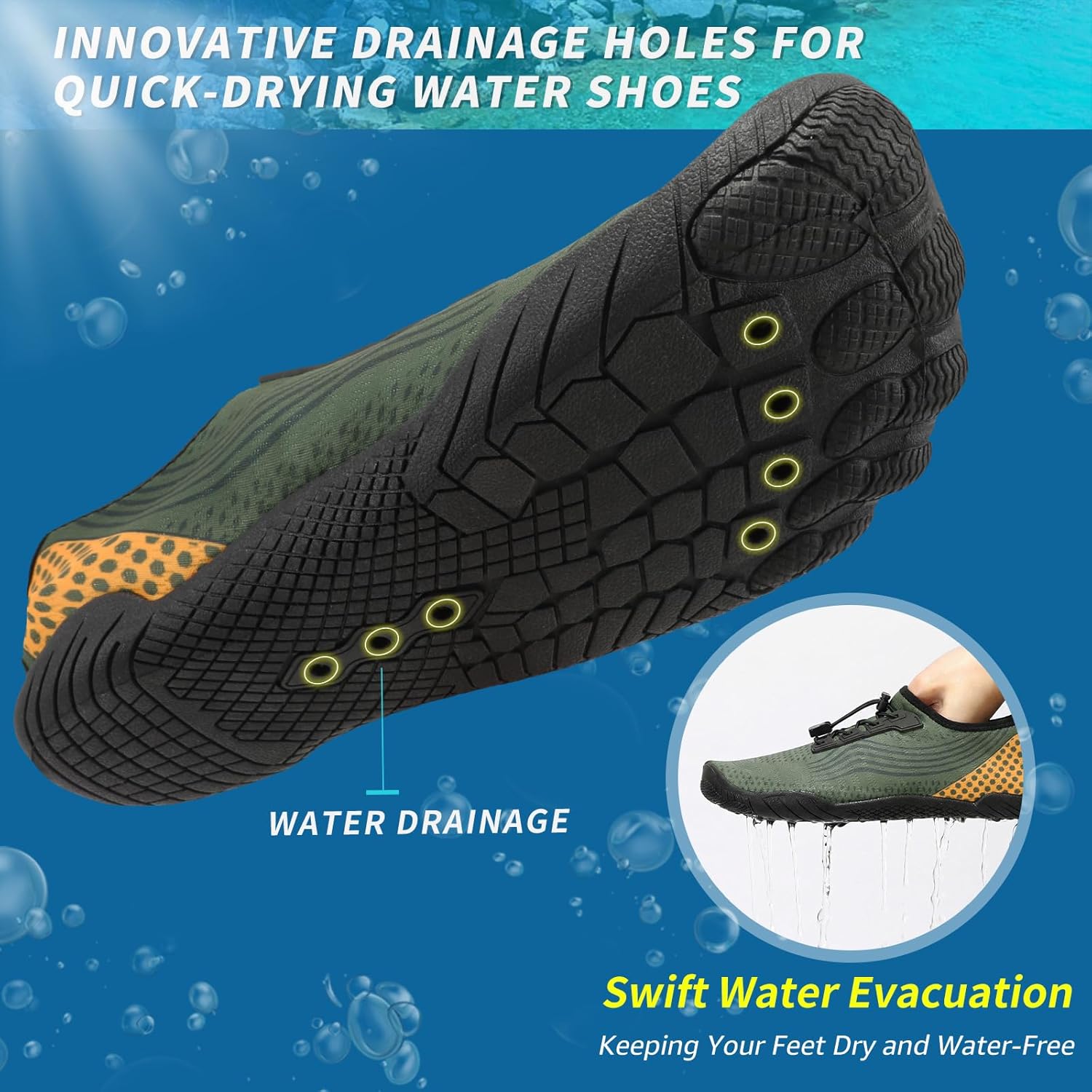 Thumbnail 4 de ZHR Water Shoes for Men and Women – Quick-Dry Aqua Socks for Beach, Pool and Watersports
