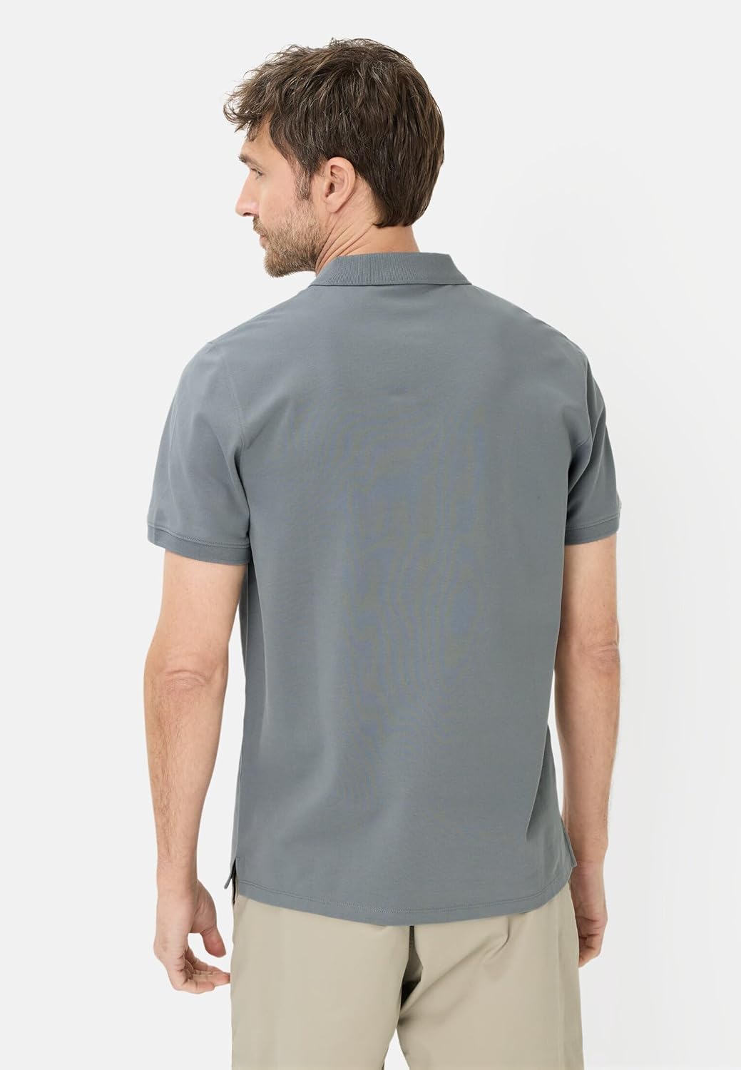 Detalle de Camel Active Herren Poloshirt mit Druckknöpfen – Regular Fit