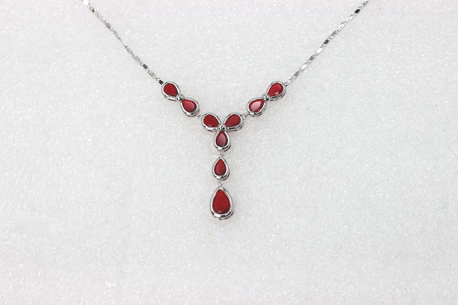 Detalle de Faship Necklace and Earring Set with CZ Crystals