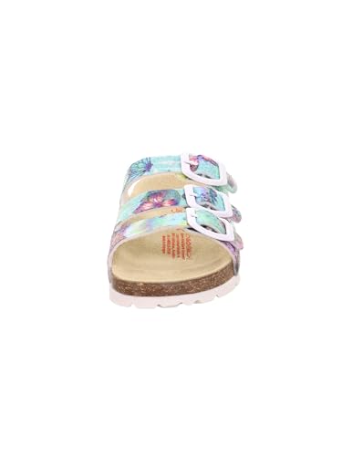 Thumbnail 1 de Superfit Mädchen FUSSBETTPANTOFFEL Grün/Mehrfarbig 7530 – Orthopädisches Tiefbett, drei Klettverschlüsse