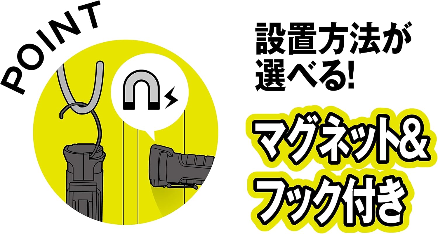 Detalle de 高儀 EARTH MAN HLT-3LiA 充電式LEDフォールディングライト S 3.7V・マグネット付き