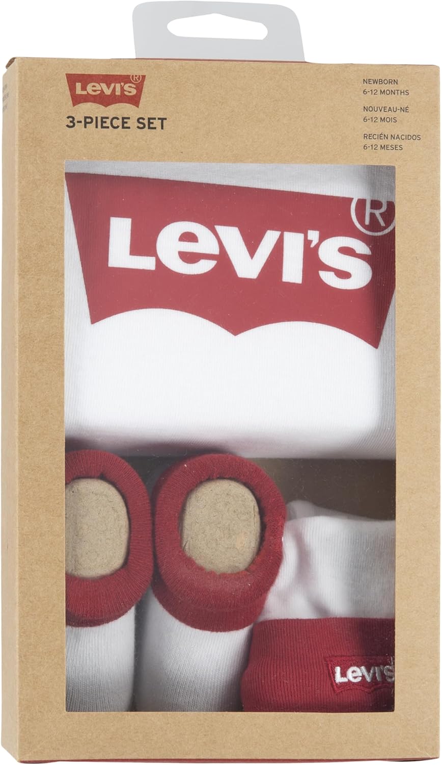 Thumbnail 2 de Levi's Kids LHN ensemble bébé 3 pièces bonnet, body et chaussons en coton