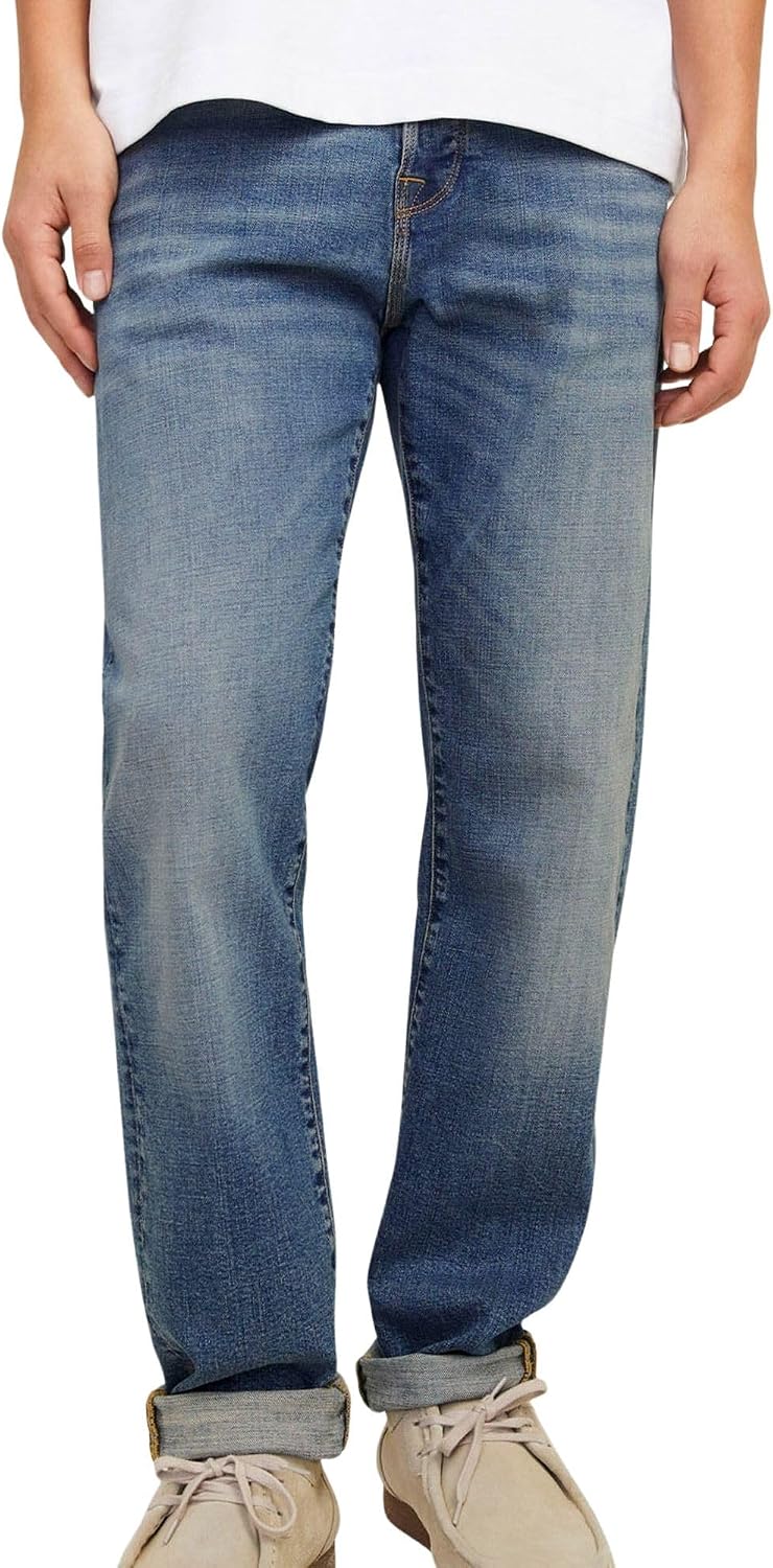 Detalle de Jack & Jones Jjimike Jjfox CB 080 – Jeans bleu denim pour hommes, 30W x 32L