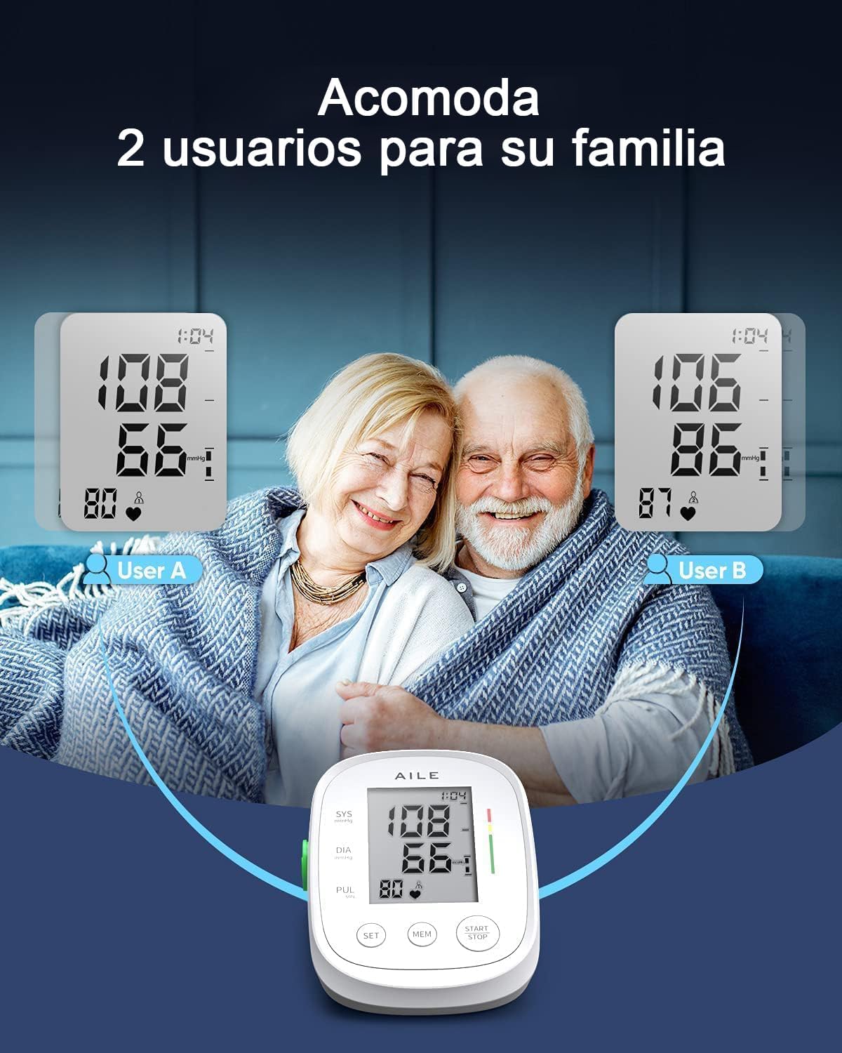 Thumbnail 5 de AILE Tensiómetro de Brazo Digital 22–42 cm