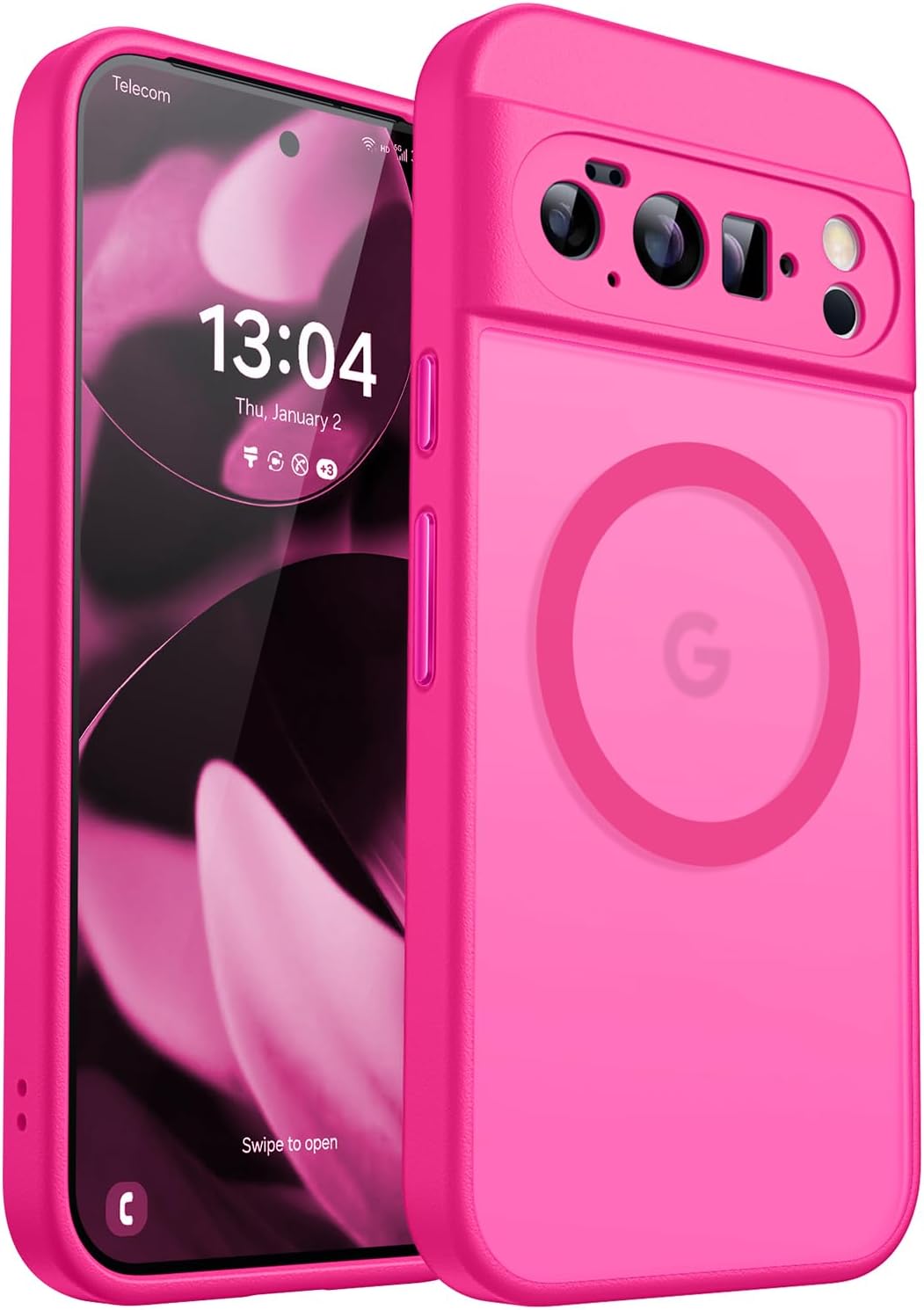 Thumbnail 4 de CANSHN Coque Magnétique pour Google Pixel 10 Pro (6,3') avec Airbags – Transparent