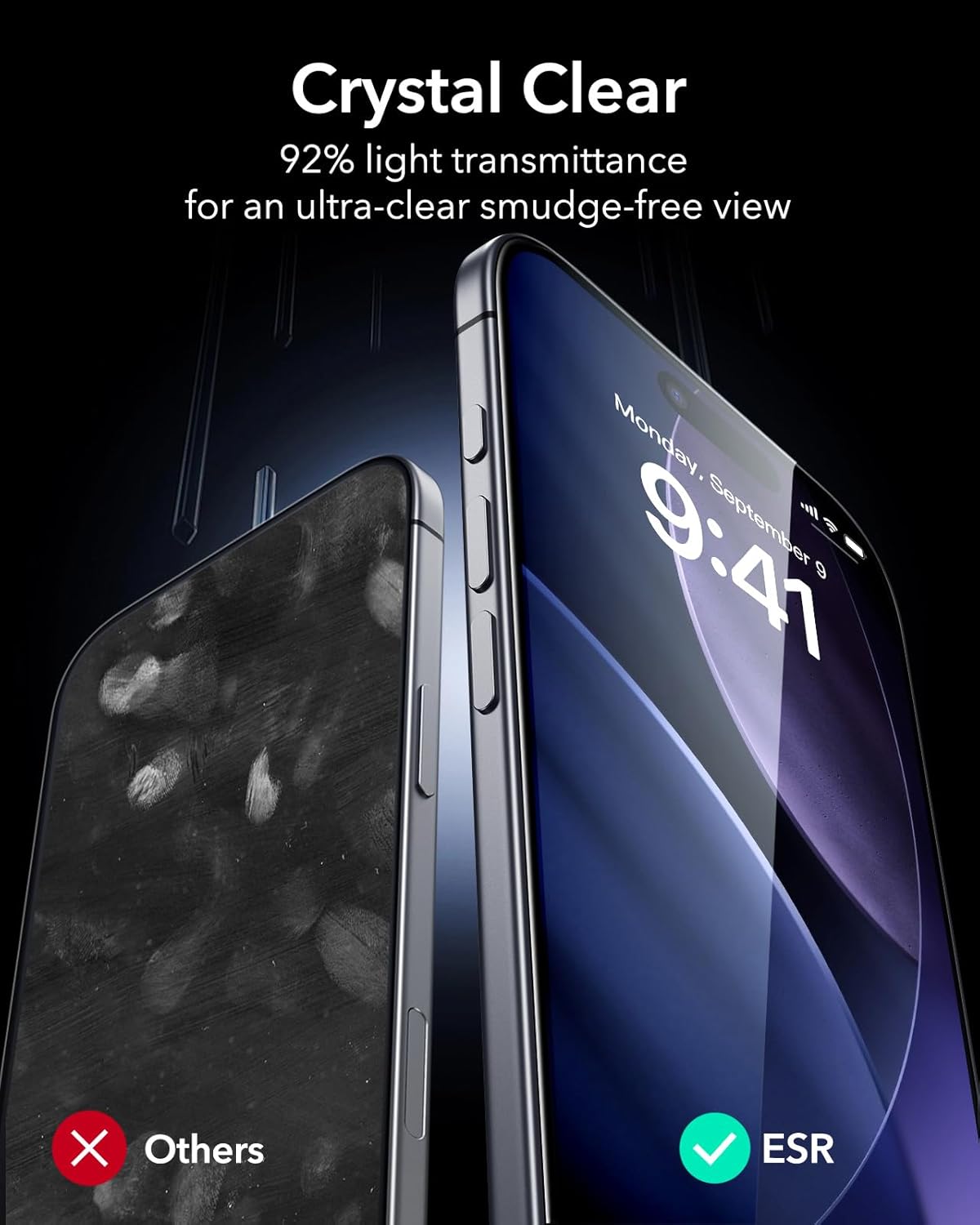 Thumbnail 5 de ESR 3 Pack for iPhone Air Screen Protector – 9H Military-Grade Full Coverage Tempered Glass