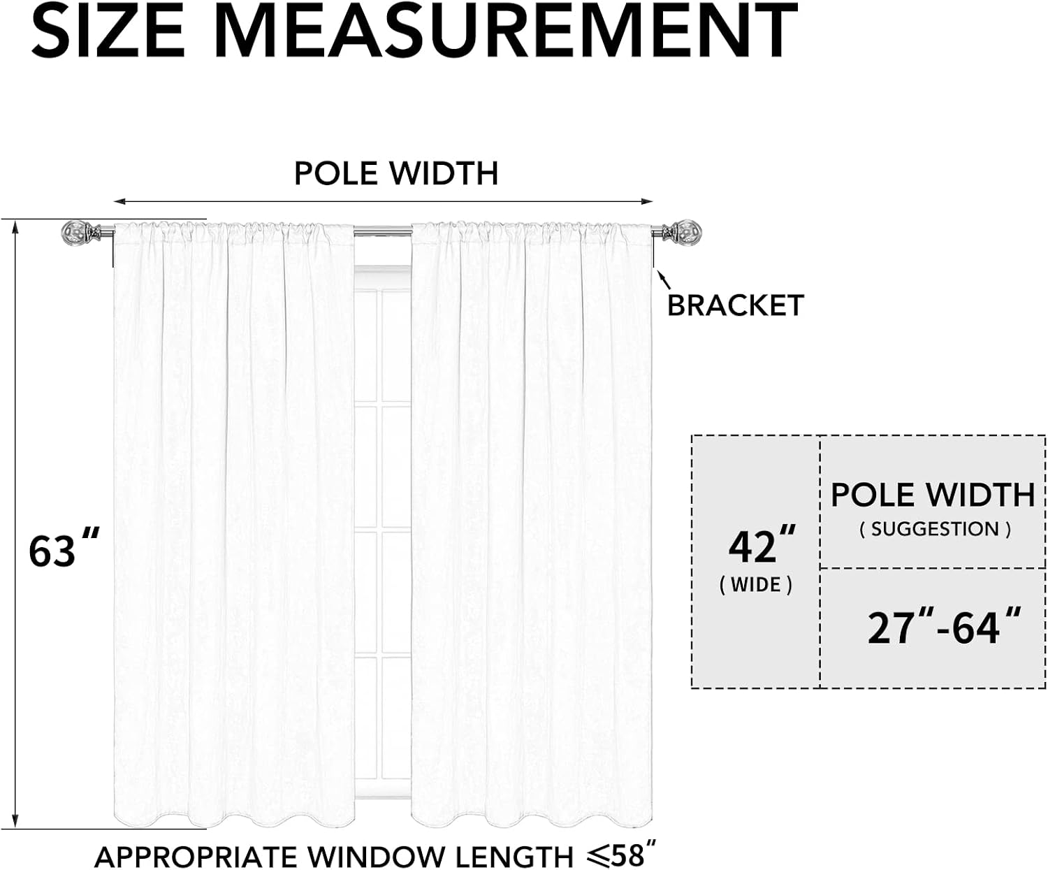 Detalle 2 de Easy-Going Blackout Curtains, 42 x 63 in